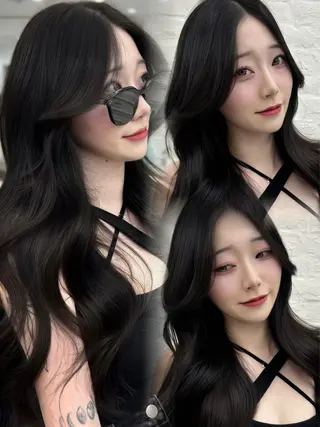 ロング 岡田 聖蘭のヘアスタイル