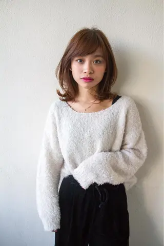 ミディアム カラー 【1日2名様限定】 AFLOAT白川雄副のヘアスタイル