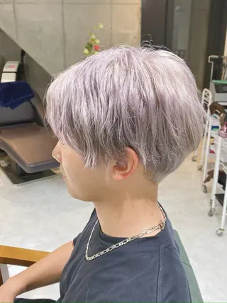 ショート カラー ヘアアレンジ メンズ 𝐑𝐈𝐍𝐊𝐀 🐣🩷のヘアスタイル