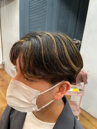 ショート カラー メンズ Lauburu  bat.hair渋谷2号店 【ラウブル バトヘアー シブヤ】所属・メンズ特化🔥 アサオカカズキのヘアスタイル