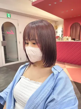 ミディアム 原宿/ボブ/髪質 改善/レイヤー/優希のヘアスタイル