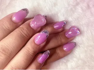 ネイル アートし放題♬モデル 募集𖤐 𖤐のネイルデザイン