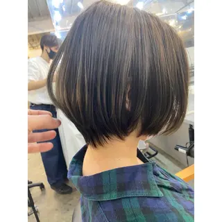 ショート ボブ/ぱつっとボブ/ 谷口 海星のヘアスタイル