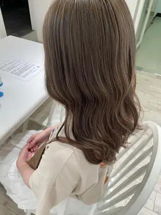 セミロング カラー miyu /大阪美容室のヘアスタイル