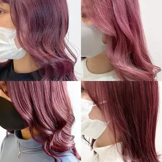 ロング カラー ハッシュカット レイヤー池袋のヘアスタイル