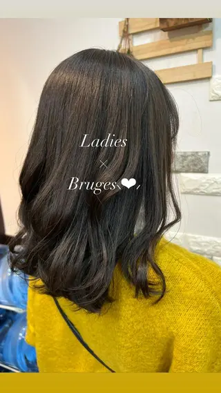 セミロング カラー 大人女性ぼかし メンズ強化🦙平作のヘアスタイル