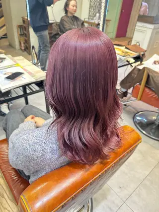 ミディアム カラー JYUNESU表参道所属・韓国ヘア🇰🇷🎀 透明感カラーのヘアスタイル