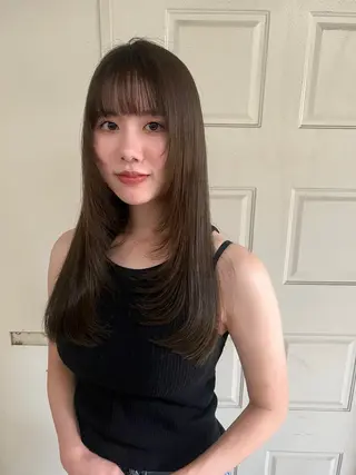 ロング カラー まろやか透明感カラー ♡MANAのヘアスタイル