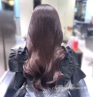 ロング つや髪ᰔᩚ暖色 カラーYui🩰のヘアスタイル
