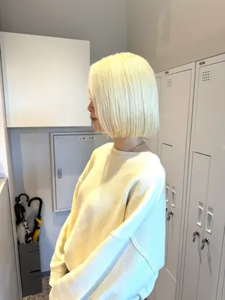 ショート カラー 田中大星 /ボブ 縮毛矯正のヘアスタイル