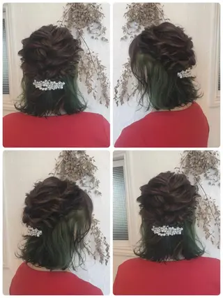 ミディアム カラー パーマ ヘアアレンジ メンズ ネイル マツエク・マツパ 美容室 ソンリエのヘアスタイル