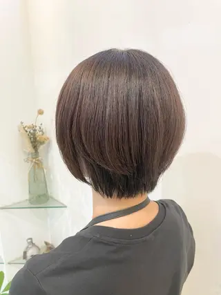 ショート カラー 髪質改善カラー🤍 エクステ✨君島由実子のヘアスタイル