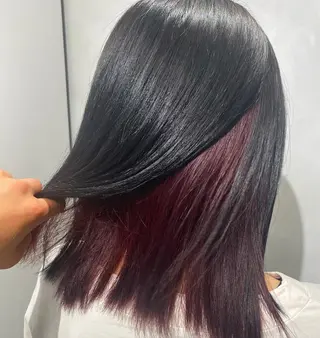 ミディアム カラー 髪質改善/縮毛矯正 レイヤー/松川匠のヘアスタイル