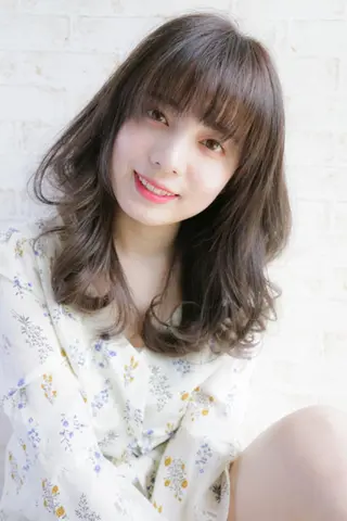 ミディアム カラー パーマ 髪質改善ayame 横山諒のヘアスタイル