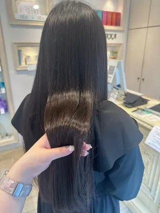 ロング 韓国ヘア/レイヤー 顔周りカット/ユキナのヘアスタイル