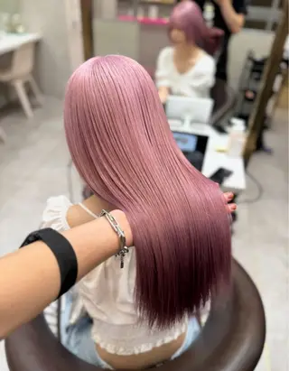 ロング 璃 音のヘアスタイル