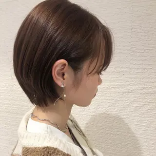 ショート ショート/ボブ/ 白髪ぼかし/しんやのヘアスタイル