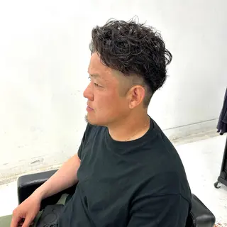 ショート パーマ メンズ 【メンズパーマ特化】 🍏網中勇喜のヘアスタイル