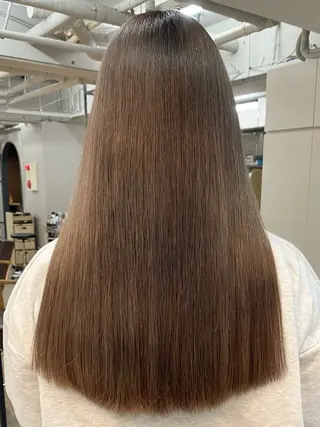 ロング 柔らか透明感カラー/ アレンジ/レイヤーのヘアスタイル