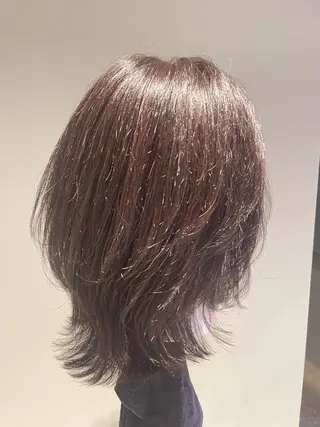 ミディアム 田口 純怜のヘアスタイル