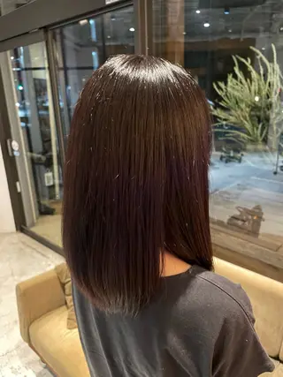 カラー diar湘南台店所属・ふくだももこ🍑 つるっとボブのヘアスタイル