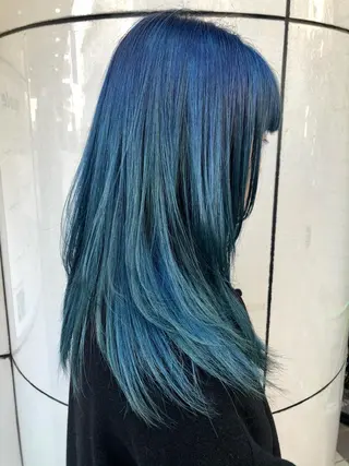 セミロング カラー 千葉 洋平のヘアスタイル