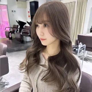 ロング カラー 髪質改善/レイヤー ダブルカラー塚本耀のヘアスタイル