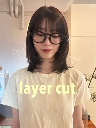 ミディアム 🍑透明感hair ・NENE🍑のヘアスタイル