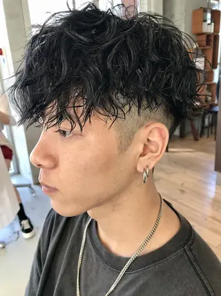 ショート パーマ メンズ fifth  SAKAE所属・SENTA✨メンズ パーマ✨fifth栄のヘアスタイル