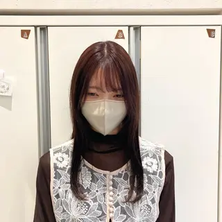 ロング 透明感ワンカラー 🎀髪質改善/AOのヘアスタイル