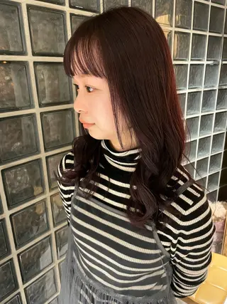 セミロング アキ/梅田/顔まわり /レイヤーカット/のヘアスタイル