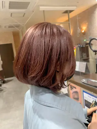 ショート カラー パーマ ヘアアレンジ 近藤千翔🩵 髪質改善Periodのエステ・リラクイメージ