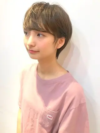 ショート カラー 羽田 ひろむのヘアスタイル