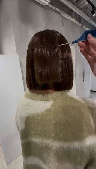 ショート カラー 似合わせ小顔ショート /akane🐰♥️のヘアスタイル