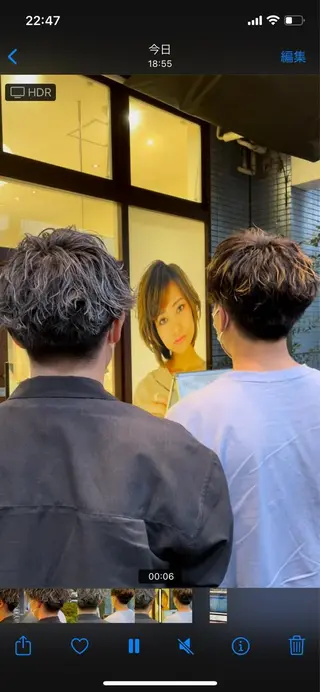 パーマ メンズ 金井 郁弥のヘアスタイル