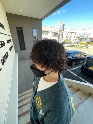 パーマ メンズ 米田翔悟/メンズ 高岡/ミニモ限定価格のヘアスタイル