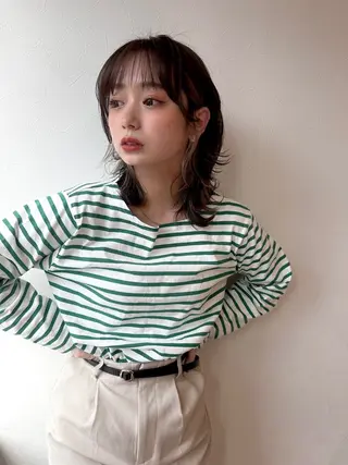 ミディアム 盛れる韓国ヘア🩰/ 透明感カラー/華のヘアスタイル