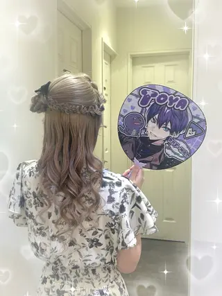 ヘアアレンジ 🎀透明感カラー🎀 ヘアメ／mikotoのヘアスタイル