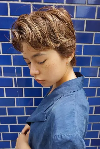 ショート カラー コジマ ダイスケのヘアスタイル