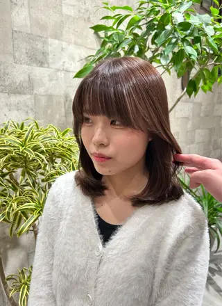 セミロング The C海老名店所属・🕊️柳谷 壽里🕊️のヘアスタイル