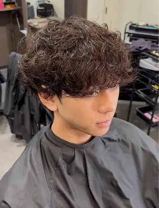 パーマ メンズ 年間2000名担当◎ パーマ職人/仲原佑樹のヘアスタイル