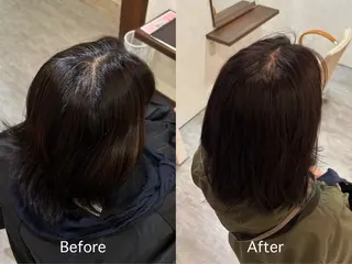 セミロング カラー hiiro ヘアカラー専門店のヘアスタイル