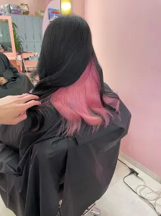 セミロング ❄️💛エクステ ブリーチ❄️yukiのヘアスタイル