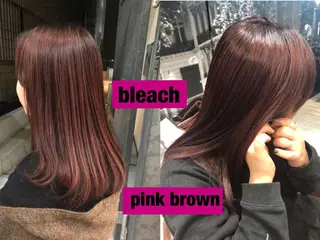 セミロング カラー ウルフカット／吉村 桃子のヘアスタイル