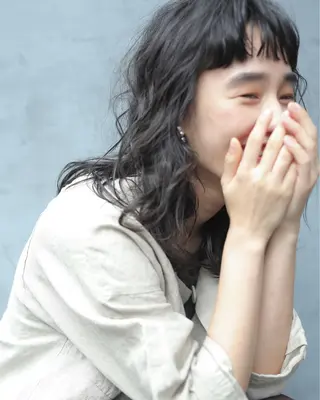 セミロング パーマ 🧼柴田 健太郎🧼のヘアスタイル