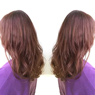 セミロング カラー 🐝肥田 しょーと🐝のヘアスタイル