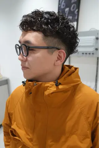 パーマ メンズ タマオカ カズキのヘアスタイル