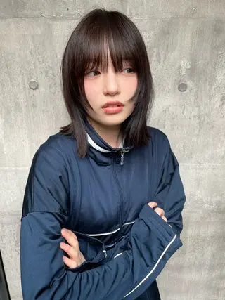 ミディアム 【お洒落パーマ】 Elme　肥塚康汰郎のヘアスタイル