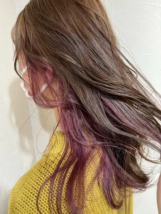 セミロング カラー 浦山 和之のヘアスタイル