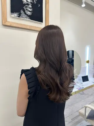 セミロング 似合わせレイヤーカッ ト🩶瀧本美咲のヘアスタイル